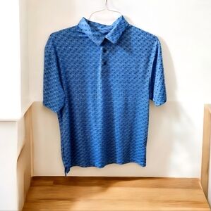 Jack Nicklaus Golf Polo Shirt Hawaiian Floral 66% Polyester RECYCLED MEDIUM